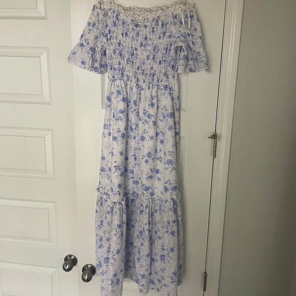 Vici Eyelet Midi Dress - Picture 1 of 4